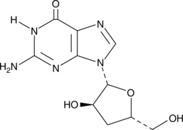 3'-Deoxyguanosine Chemical Structure