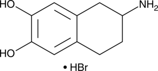 (±)-2-Amino-6,7-dihydroxy-1,2,3,4-tetrahydronaphthalene (hydrobromide) Chemical Structure