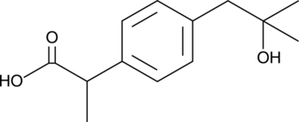 (±)-2-hydroxy Ibuprofen Chemical Structure