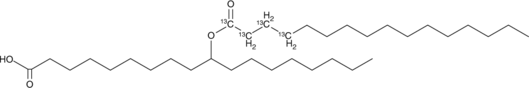 10-PAHSA 13C4 Chemical Structure