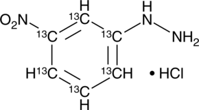 13C6-3-Nitrophenylhydrazine (hydrochloride) Chemical Structure