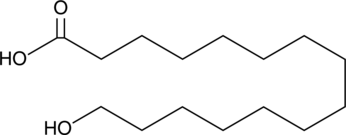 15-hydroxy Pentadecanoic Acid Chemical Structure