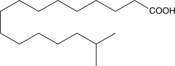 15-methyl Palmitic Acid Chemical Structure