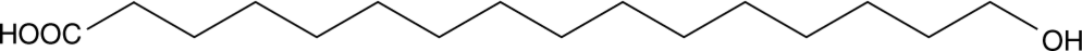 16-hydroxy Hexadecanoic Acid Chemical Structure