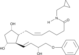 16-phenoxy tetranor Prostaglandin F2α cyclopropyl methyl amide Chemical Structure