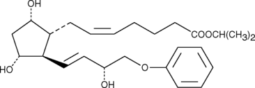 16-phenoxy tetranor Prostaglandin F2α isopropyl ester Chemical Structure