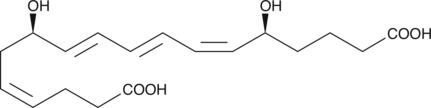 18-carboxy dinor Leukotriene B4 Chemical Structure