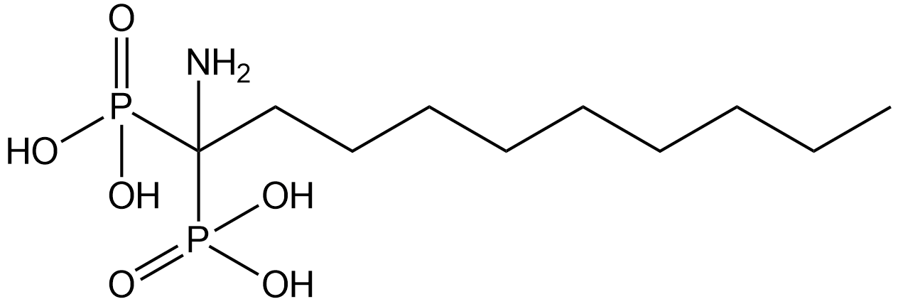 1-Aminodecylidene bis-Phosphonic Acid (sodium salt) Chemical Structure