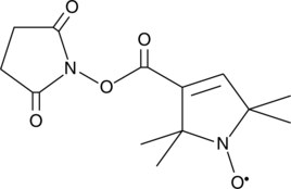 1-Oxyl-2,2,5,5-tetramethylpyrroline-3-carboxylate NHS ester Chemical Structure