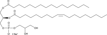 1-Palmitoyl-2-oleoyl-sn-glycero-3-PG (sodium salt) Chemical Structure