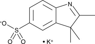 2,3,3-Trimethylindolenine-5-sulfonic Acid (potassium salt) Chemical Structure