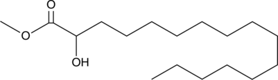 2-hydroxy Palmitic Acid methyl ester Chemical Structure