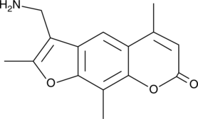 4'-Aminomethyl-4,5',8-trimethylpsoralen Chemical Structure