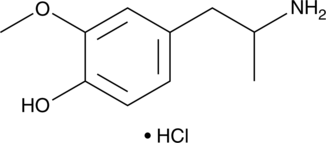 4-hydroxy-3-Methoxyamphetamine (hydrochloride) Chemical Structure