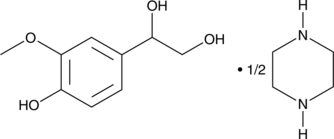 4-hydroxy-3-Methoxyphenylglycol (piperazine salt) Chemical Structure