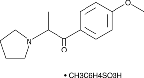 4-methoxy-α-Pyrrolidinopropiophenone (tosylate) Chemical Structure