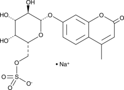4-Methylumbelliferyl β-D-Galactopyranoside-6-sulfate (sodium salt) Chemical Structure
