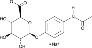 Acetaminophen Glucuronide (sodium salt) Chemical Structure