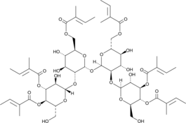 Actinotetraose Hexatiglate Chemical Structure