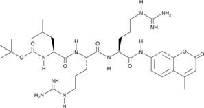 Boc-LRR-AMC Chemical Structure