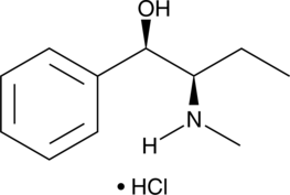 Buphedrone metabolite (hydrochloride) ((±)-Pseudoephedrine stereochemistry) Chemical Structure