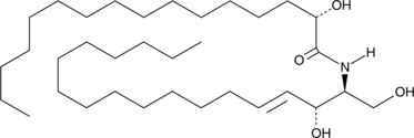 C16 (2'(S)-hydroxy) Ceramide (d18:1/16:0) Chemical Structure