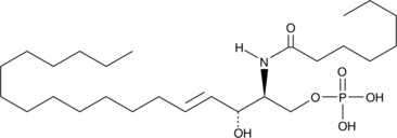 C8 Ceramide-1-phosphate (d18:1/8:0) Chemical Structure