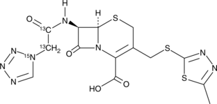 Cefazolin-13C2,15N Chemical Structure