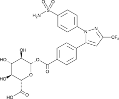 Celecoxib Carboxylic Acid Acyl-β-D-Glucuronide Chemical Structure