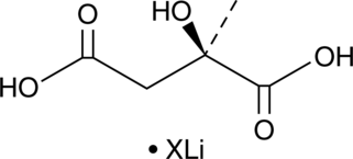 D-(-)-Citramalic Acid (lithium salt) Chemical Structure
