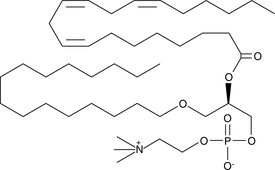 1-O-hexadecyl-2-Dihomo-γ-Linolenoyl-sn-glycero-3-PC Chemical Structure