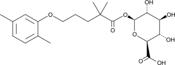 Gemfibrozil 1-O-β-Glucuronide Chemical Structure