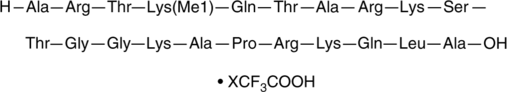 Histone H3K4Me1 (1-21) (human, mouse, rat, porcine, bovine) (trifluoroacetate salt) Chemical Structure