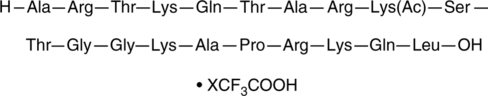 Histone H3K9Ac (1-20) (human, mouse, rat, porcine, bovine) (trifluoroacetate salt) Chemical Structure