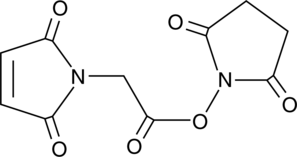 Maleimidoacetic Acid N-hydroxysuccinimide ester Chemical Structure