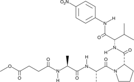 MeOSuc-AAPV-pNA Chemical Structure