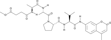MeOSuc-Ala-Ala-Pro-Val-AMC Chemical Structure