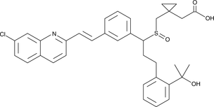 Montelukast Sulfoxide Chemical Structure