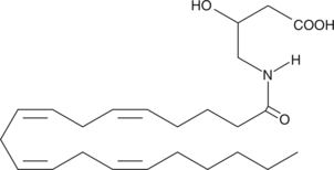 N-Arachidonoyl-3-hydroxy-γ-Aminobutyric Acid Chemical Structure