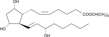 Prostaglandin F2α isopropyl ester Chemical Structure