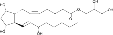 Prostaglandin F2α-1-glyceryl ester Chemical Structure