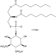 Ptd(S)Ins-(3,4)-P2 (1,2-dioctanoyl) (sodium salt) Chemical Structure
