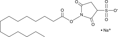Sulfosuccinimidyl Myristate (sodium salt) Chemical Structure