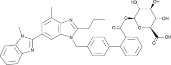 Telmisartan Acyl-β-D-Glucuronide Chemical Structure