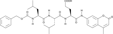 Z-LLE-AMC Chemical Structure