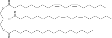 1,2-Dilinoleoyl-3-Palmitoyl-rac-glycerol Chemical Structure