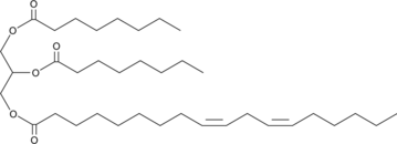 1,2-Dioctanoyl-3-Linoleoyl-rac-glycerol Chemical Structure