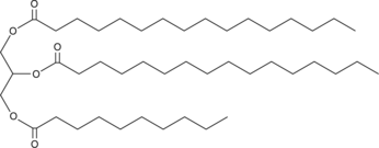 1,2-Dipalmitoyl-3-Decanoyl-rac-glycerol Chemical Structure