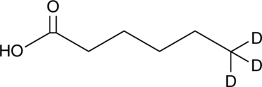 Hexanoic Acid-d3 Chemical Structure