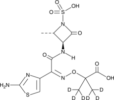 Aztreonam-d6 Chemical Structure